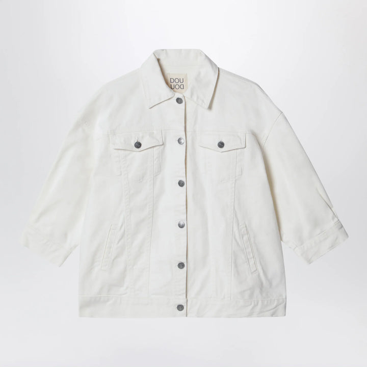 Douuod - Ivory denim jacket Brand Apparel &amp; Accessories > Clothing > Outerwear > Coats &amp; Jackets 10