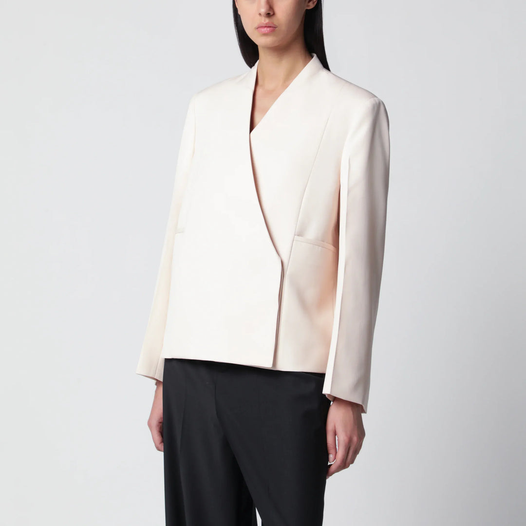 Jil Sander - Wool blazer in toile Brand Apparel & Accessories > Clothing > Outerwear > Coats & Jackets 34 IT