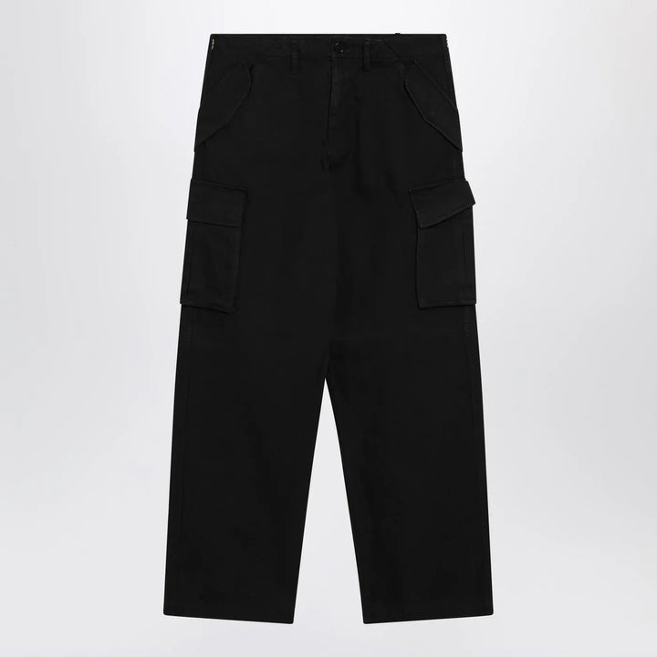 Burberry - Black cotton cargo trousers Brand Apparel &amp; Accessories > Clothing > Pants