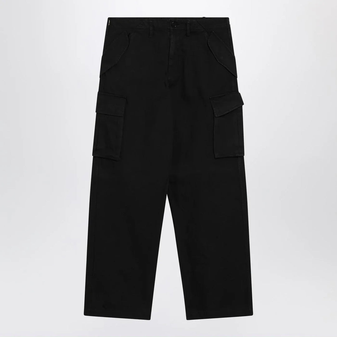 Burberry - Black cotton cargo trousers Brand Apparel & Accessories > Clothing > Pants 52 IT