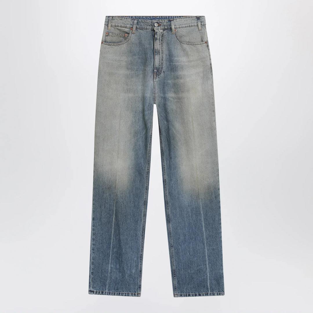 MM6 Maison Margiela - Mid-blue washed-effect denim jeans Brand Apparel & Accessories > Clothing > Pants 31