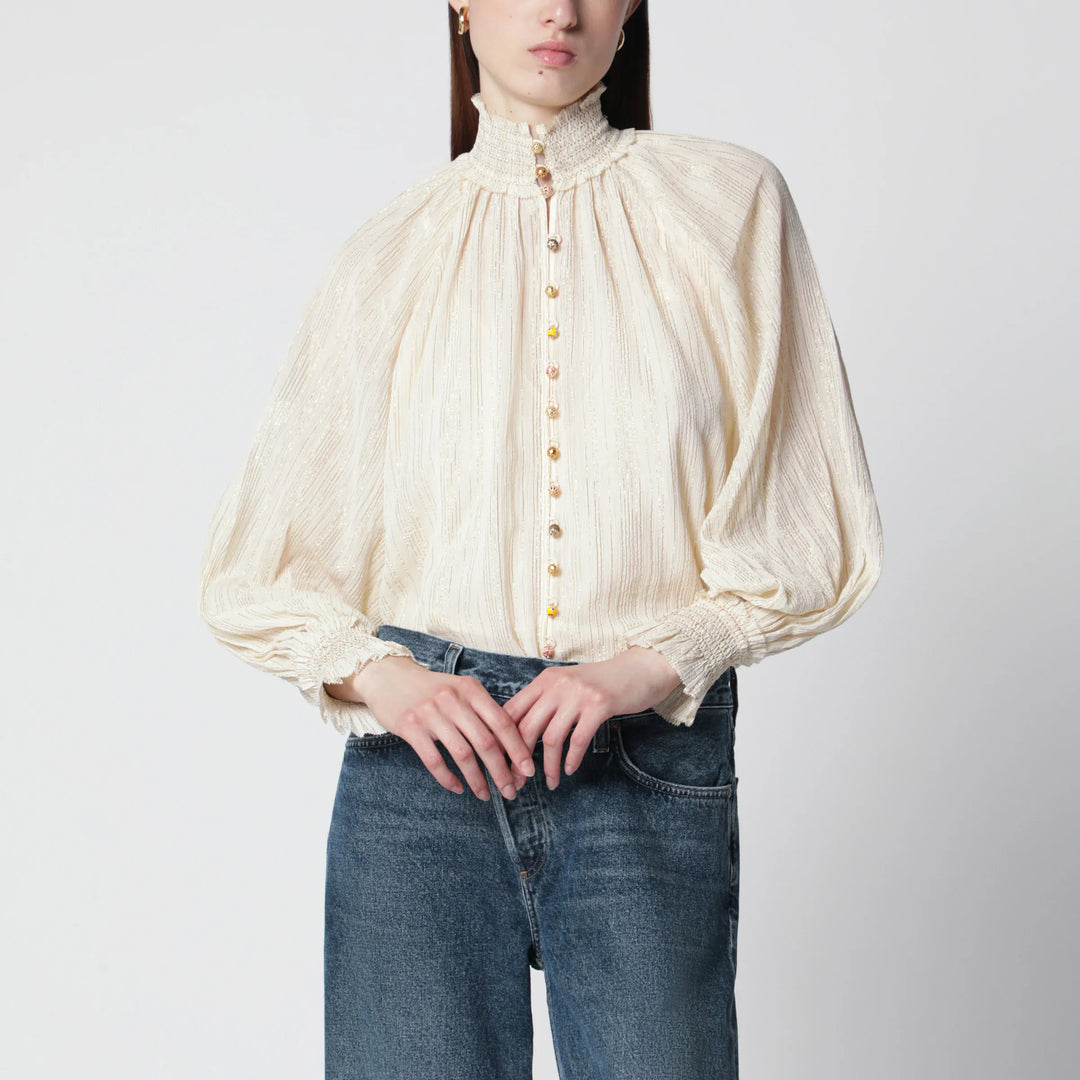 ZIMMERMANN - Aster blouse in cream Brand Apparel & Accessories > Clothing > Shirts & Tops 1