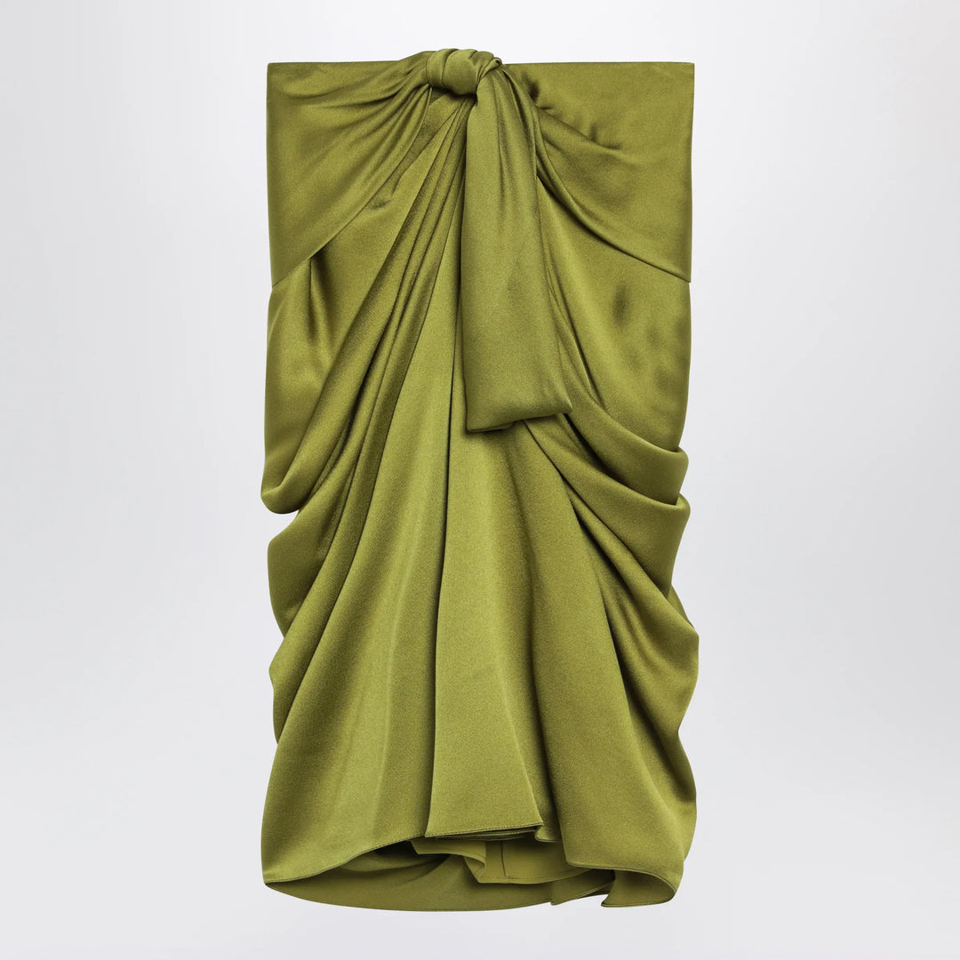 Chloé - Green draped silk skirt Brand Apparel & Accessories > Clothing > Skirts 36  FR