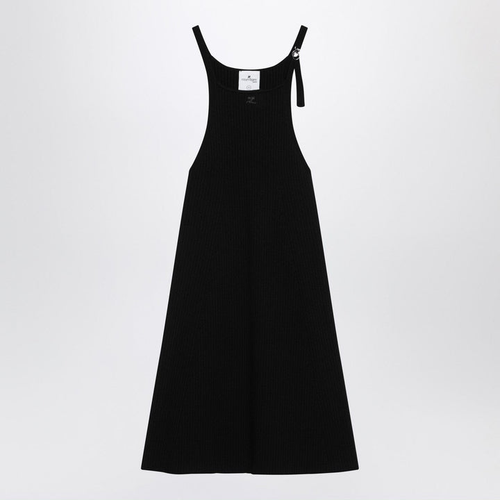 Apparel &amp; Accessories S Courrèges - Black ribbed mini dress Brand