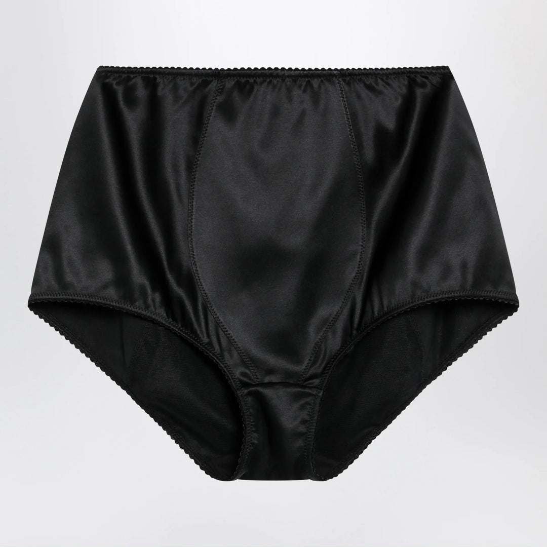 Dolce&Gabbana - Black satin culottes Brand Apparel & Accessories 1
