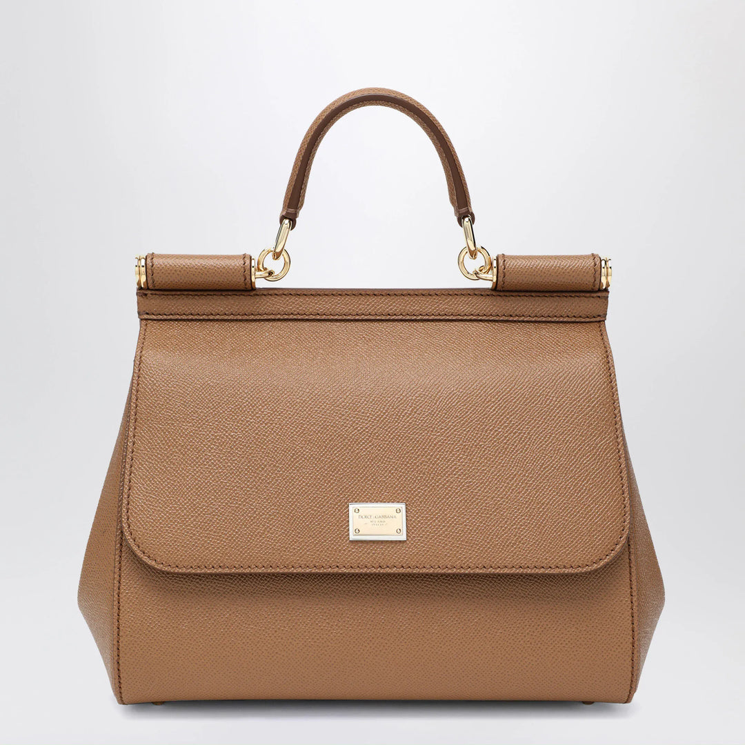 Dolce&Gabbana - Large caramel Sicily Hand Bag Brand Apparel & Accessories