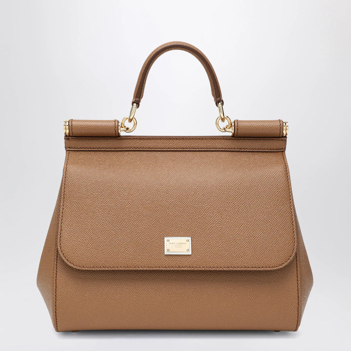 Dolce&amp;Gabbana - Large caramel Sicily Hand Bag Brand Apparel &amp; Accessories TU