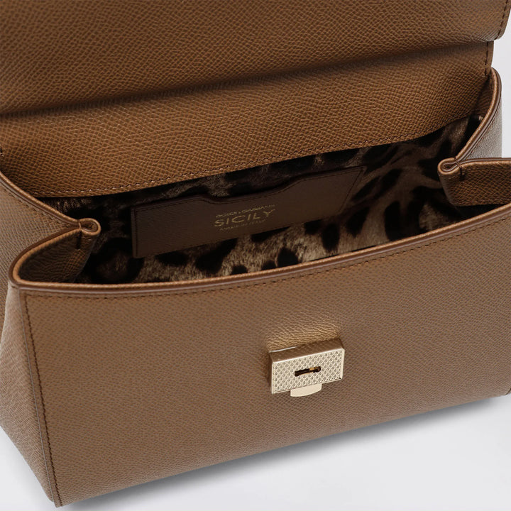 Dolce&amp;Gabbana - Medium caramel Sicily Hand Bag Brand Apparel &amp; Accessories TU