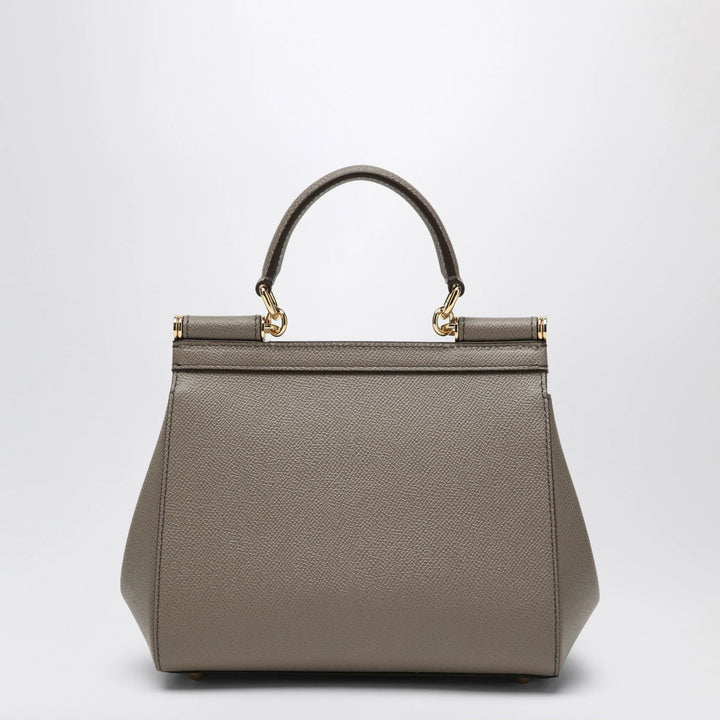 Dolce&amp;Gabbana - Medium Sicily handbag in light mud colour Brand Apparel &amp; Accessories TU