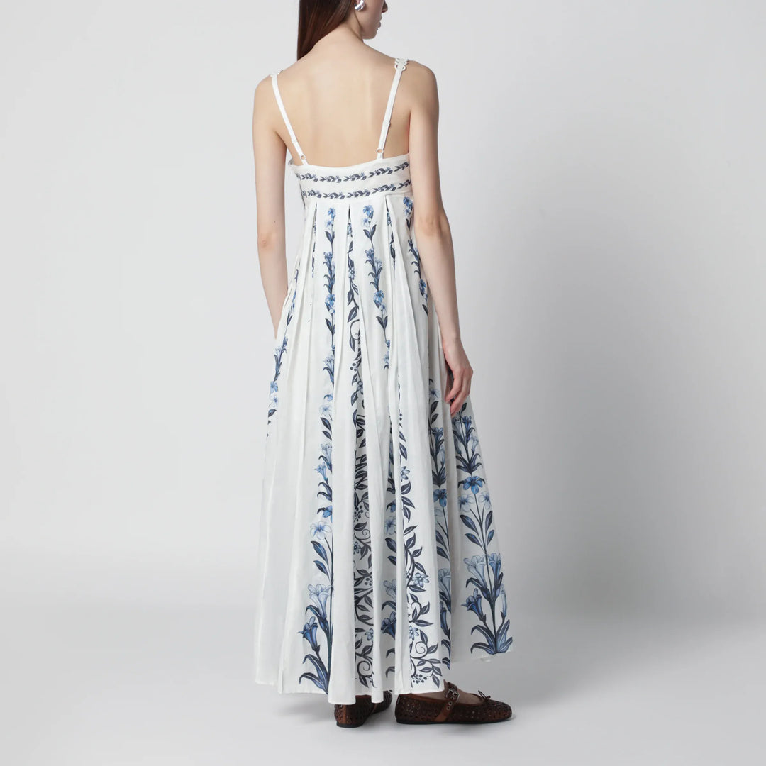 FARM Rio - Off-White Flowers Arch Pleats maxi dress Brand Apparel &amp; Accessories