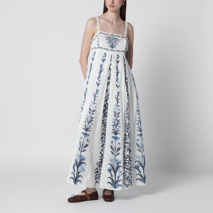 FARM Rio - Off-White Flowers Arch Pleats maxi dress Brand Apparel &amp; Accessories XS