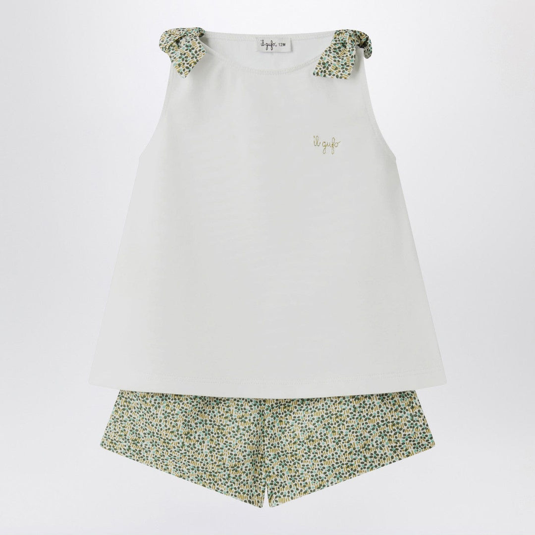 Apparel & Accessories 5 Il Gufo - Two-piece white set in Liberty fabric Brand
