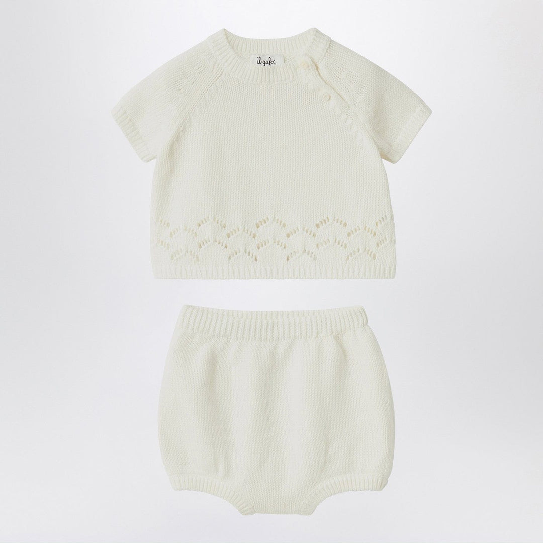 Apparel & Accessories 9 Il Gufo - White milk set in organic cotton Brand