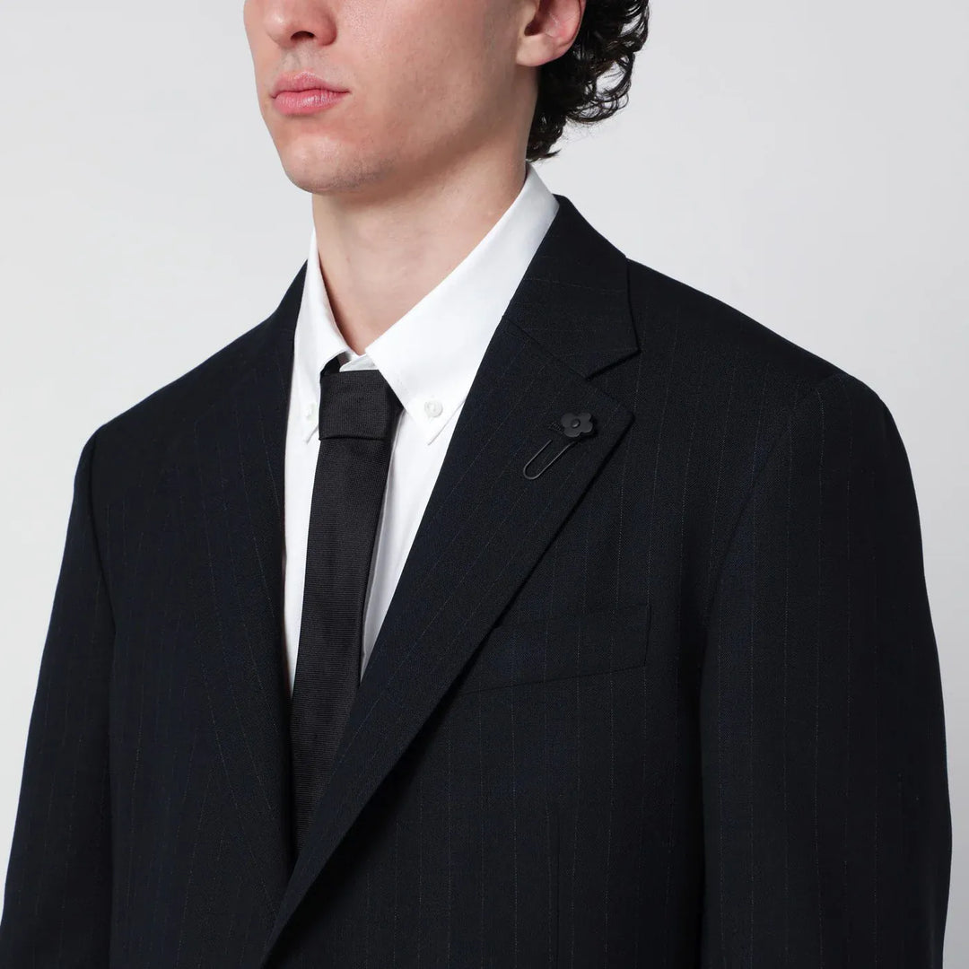 Lardini - Blue pinstripe wool single-breasted suit Brand Apparel &amp; Accessories