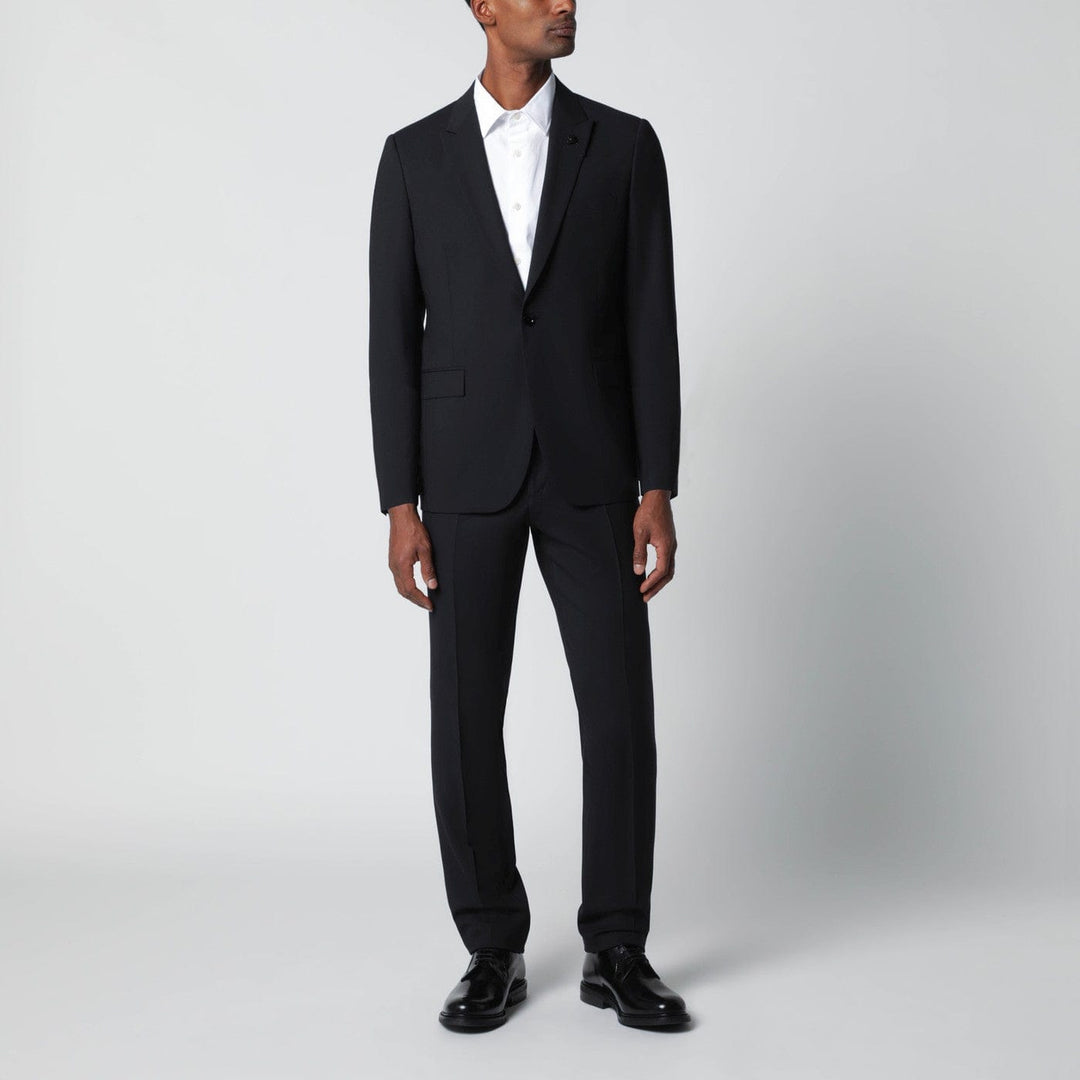 Apparel & Accessories Lardini - Blue single-breasted wool-blend suit Brand