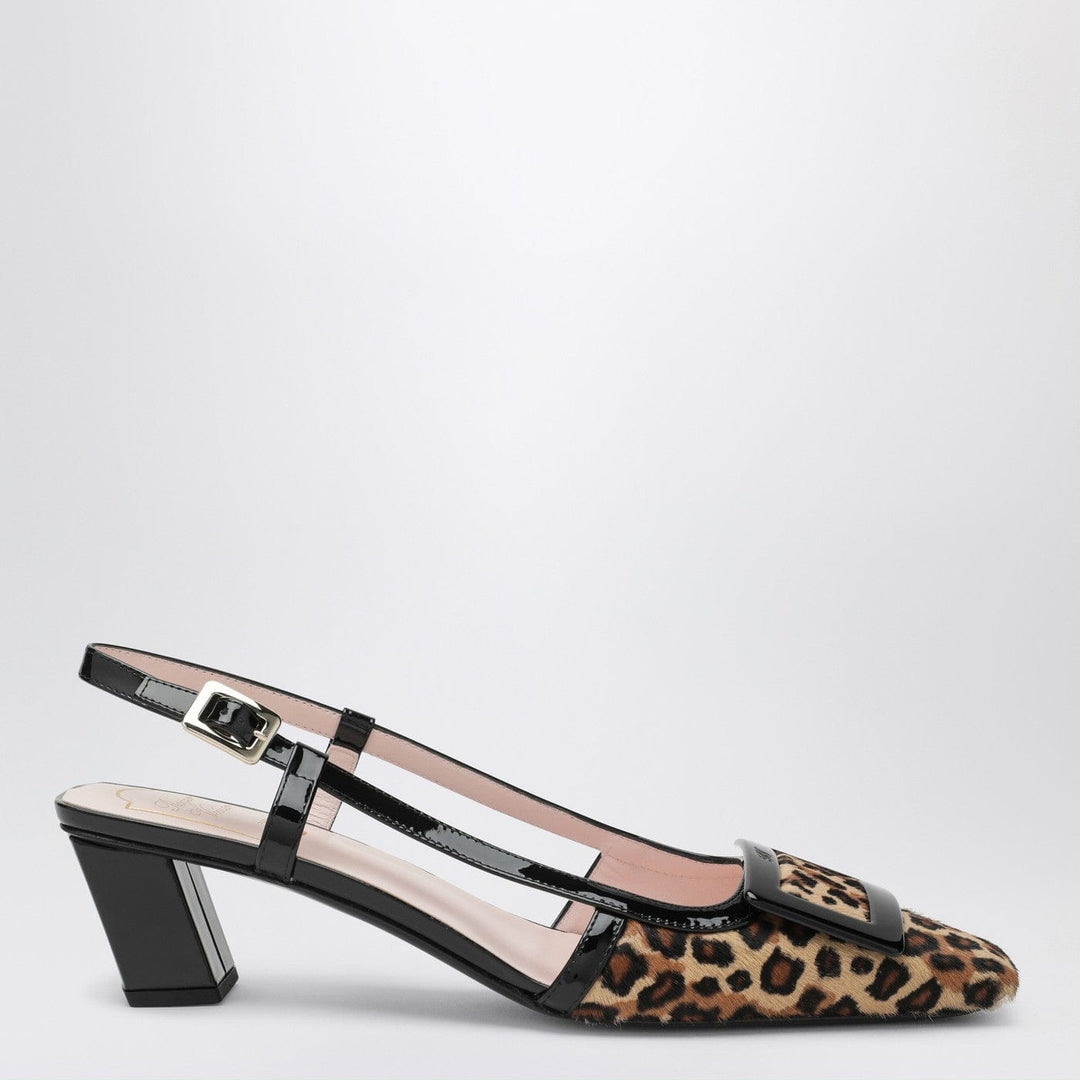 Apparel & Accessories ROGER VIVIER - Belle Vivier leopard print pony skin slingback Brand
