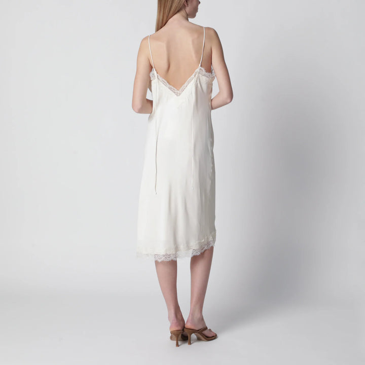Róhe - White silk and lace slip dress Brand Apparel &amp; Accessories