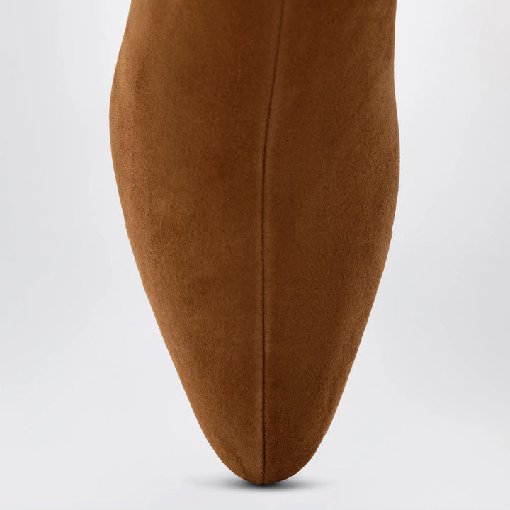 Aquazzura - Chestnut Sloan suede ankle boots Brand Apparel &amp; Accessories > Shoes