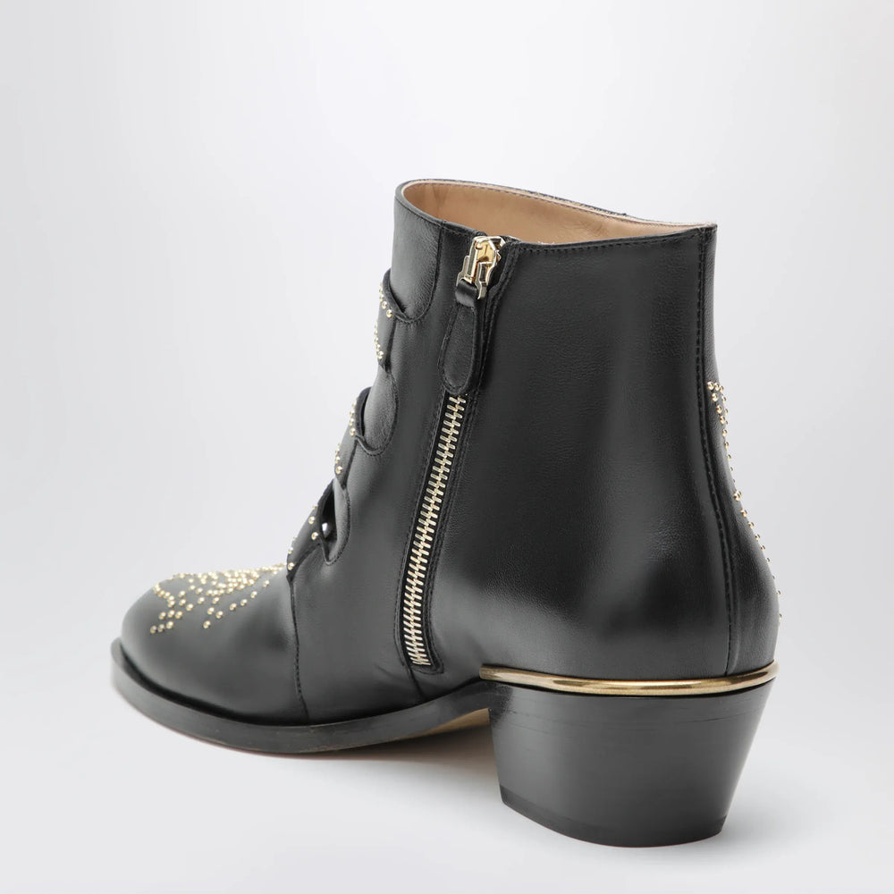 Chloé - Susanna ankle boots in black with studs Brand Apparel & Accessories > Shoes
