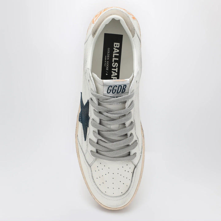 Golden Goose - Ball Star Sneakers in white/blue/ice Brand Apparel &amp; Accessories > Shoes