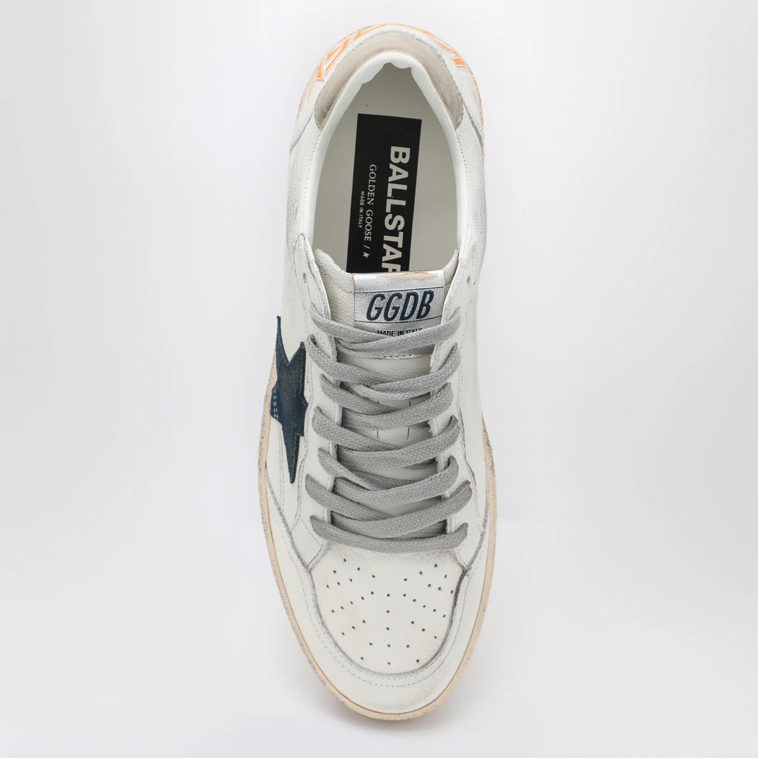 Golden Goose - Ball Star Sneakers in white/blue/ice Brand Apparel &amp; Accessories > Shoes