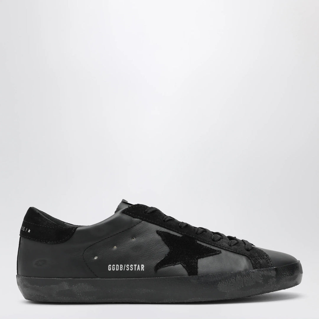 Golden Goose - Black Super-Star sneakers in leather and suede Brand Apparel & Accessories > Shoes