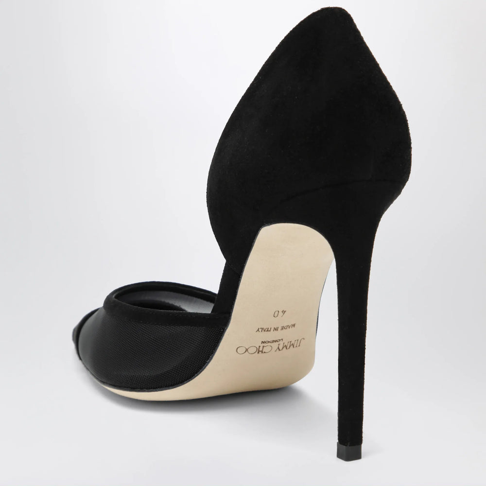 Jimmy Choo - Brigitte 100 pumps in black suede and mesh Brand Apparel & Accessories > Shoes