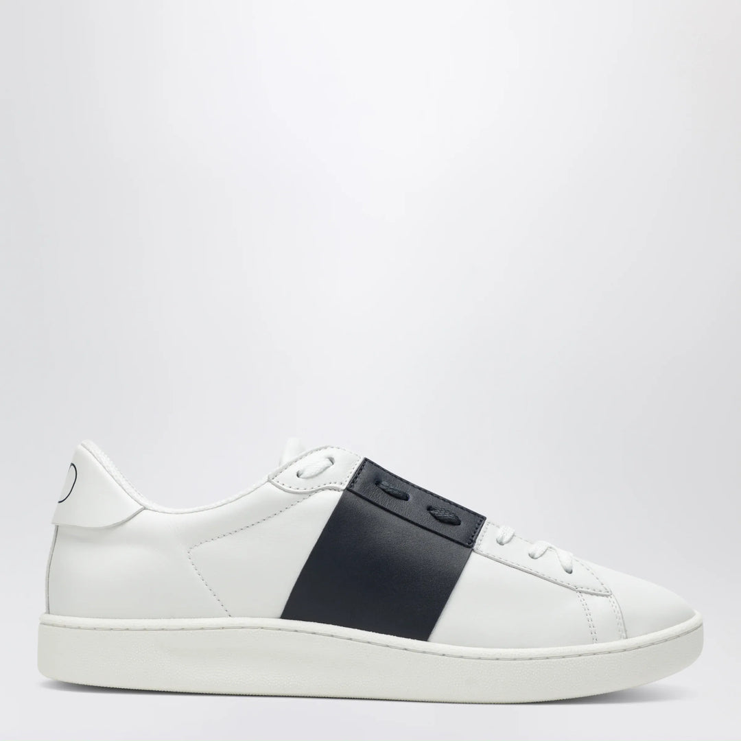 Valentino Garavani - Open Royco nappa leather sneakers in white/navy Brand Apparel & Accessories > Shoes 39 IT