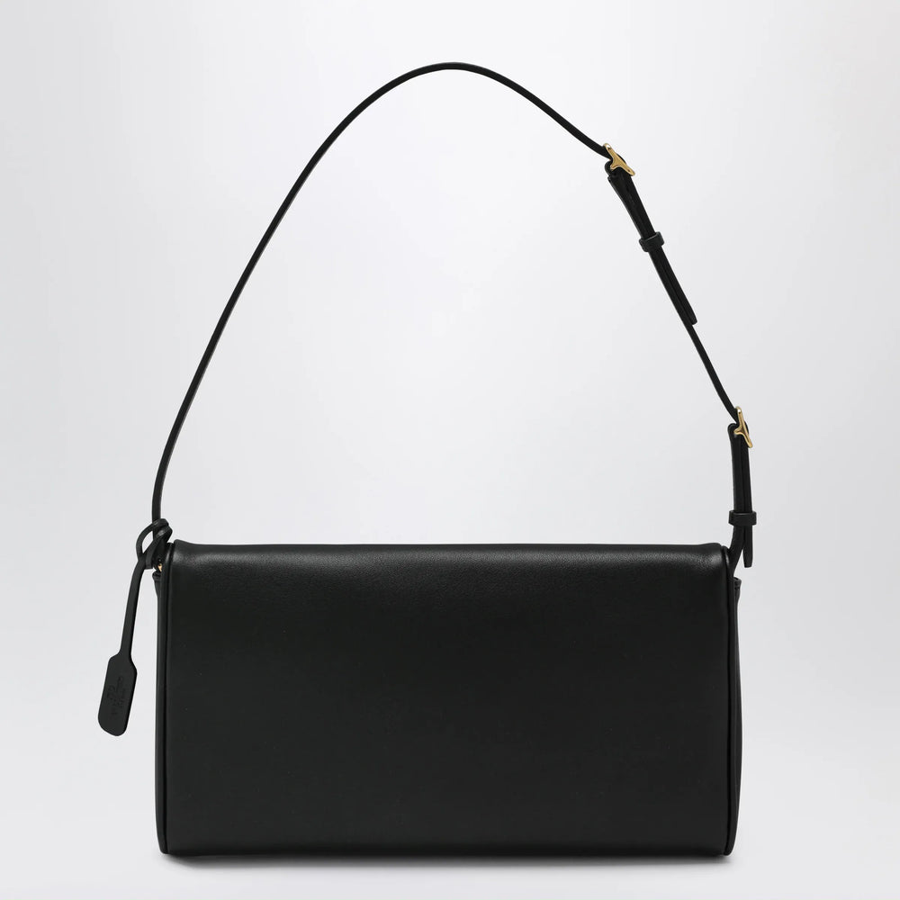 Valentino Garavani - Devain VLogo leather clutch shoulder bag in black Brand Apparel & Accessories TU