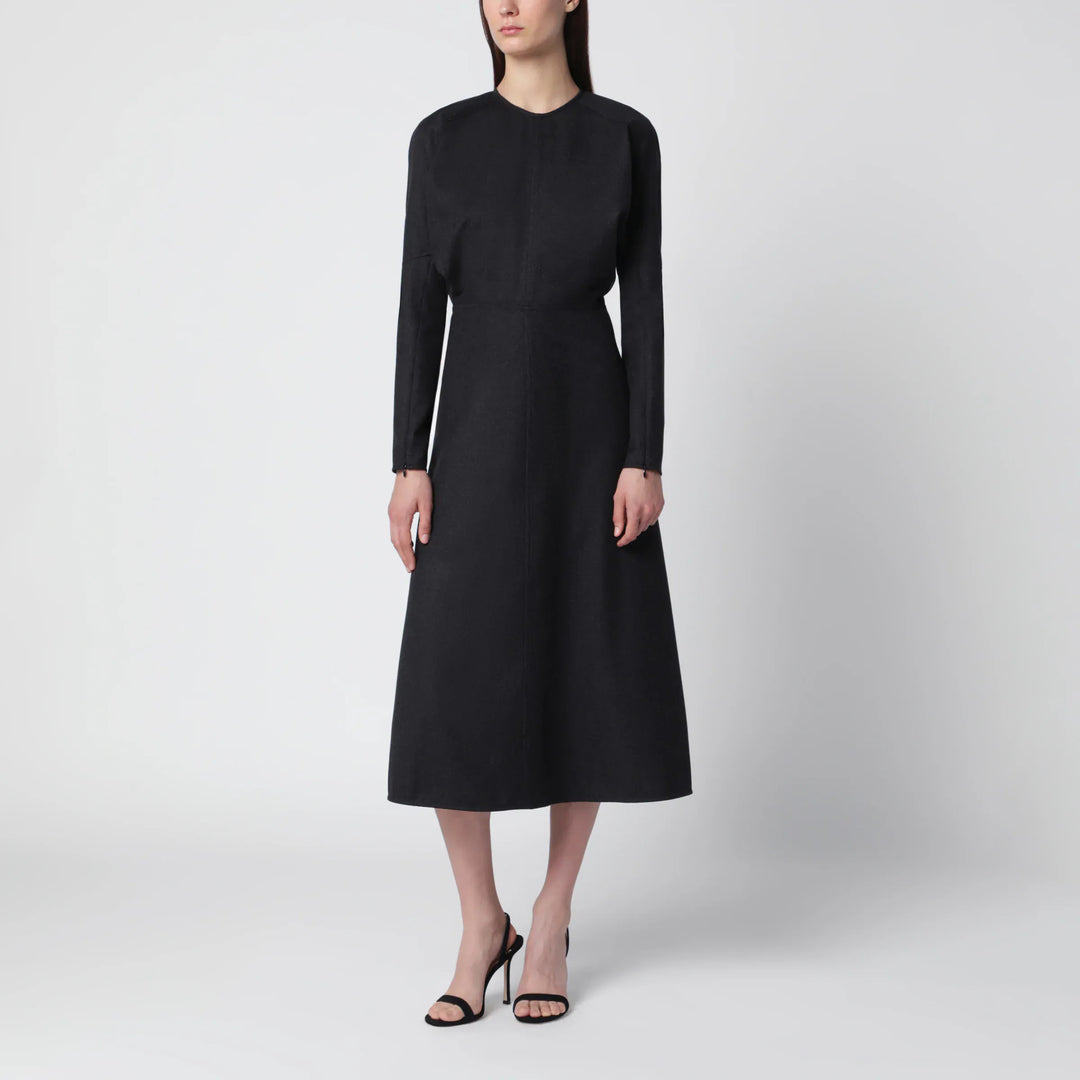 Victoria Beckham - Doman virgin wool dress in dark grey mélange Brand Apparel &amp; Accessories