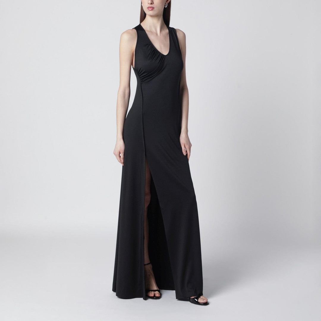 Apparel & Accessories 10 UK Victoria Beckham - Long black jersey dress with slit Brand
