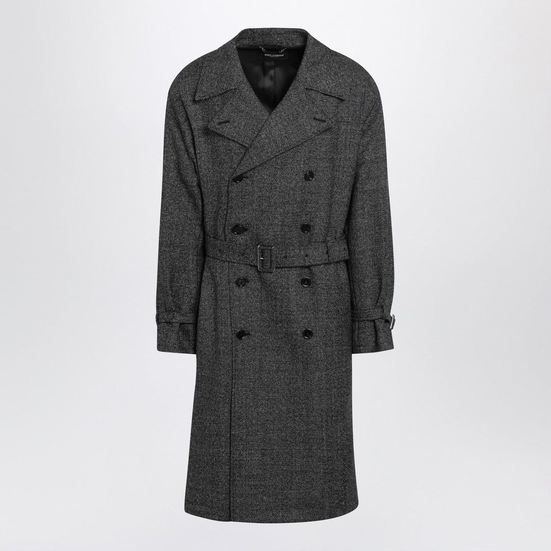Coats & Jackets 50 IT Dolce&Gabbana - Grey wool double-breasted coat Brand