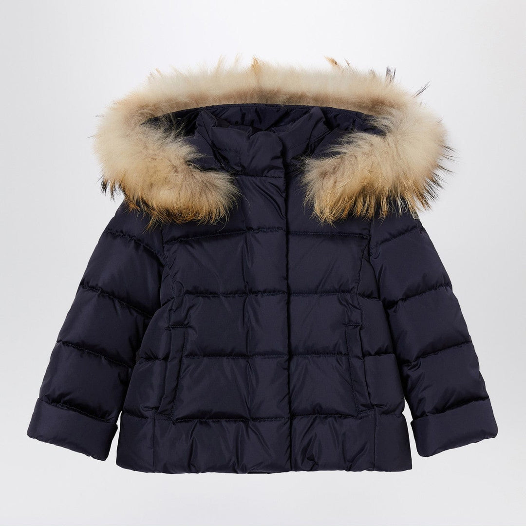 Coats & Jackets 4 Il Gufo - Blue nylon hooded down jacket Brand