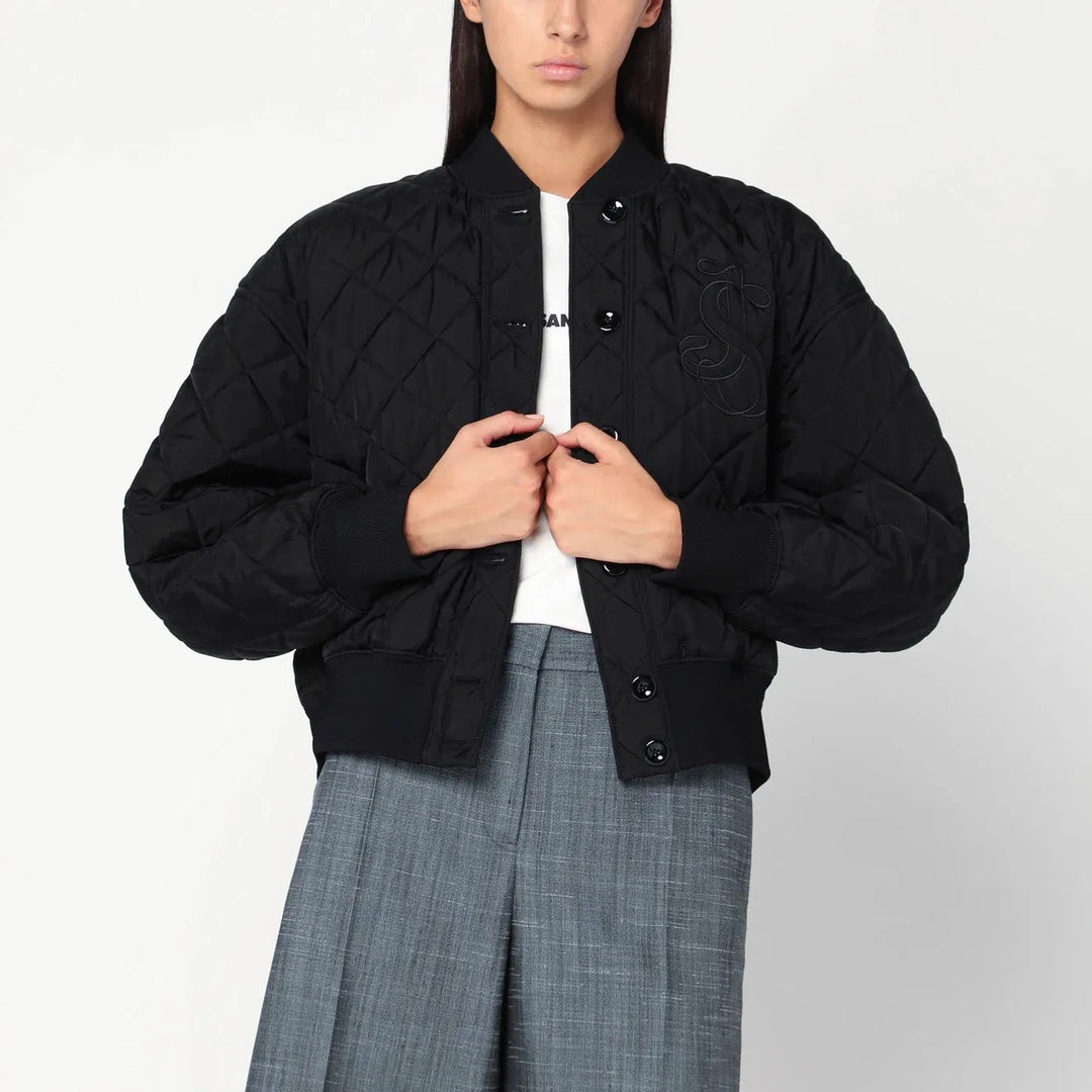 Jil Sander - Quilted black bomber Brand Coats &amp; Jackets 36  FR