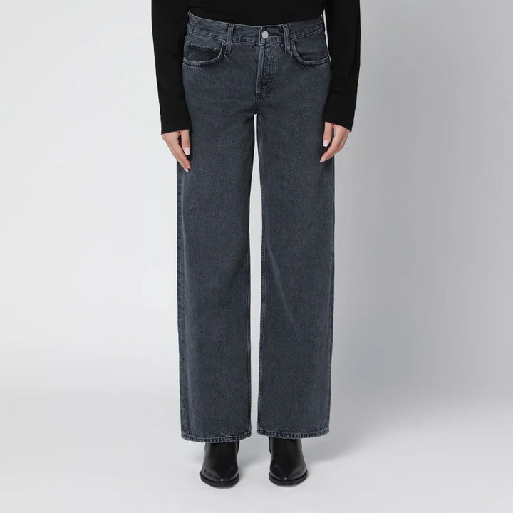 AGOLDE - Black faded-effect jeans Brand Jeans