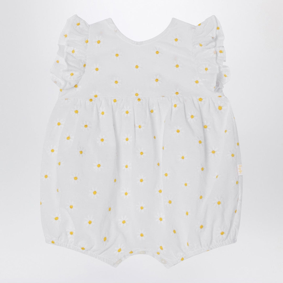 Jumpsuits & Rompers 6 Il Gufo - White romper with floral embroidery Brand