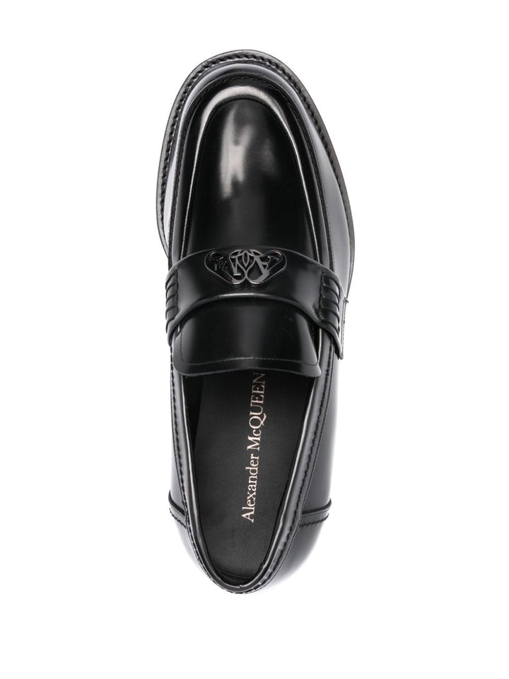 Alexander Mcqueen Moccasins Alexander McQueen logo-plaque Leather Loafers Alexander McQueen logo-plaque Leather Loafers Brand