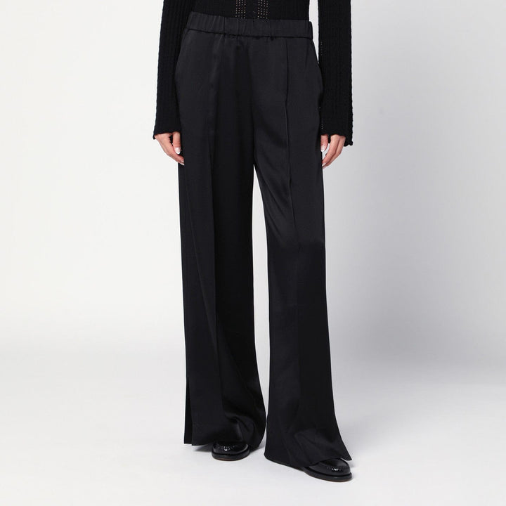 Pants 36  FR Jil Sander - Black satin palazzo pants Brand