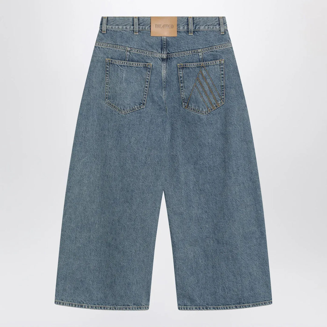 The Attico - Light blue cropped jeans Brand Pants