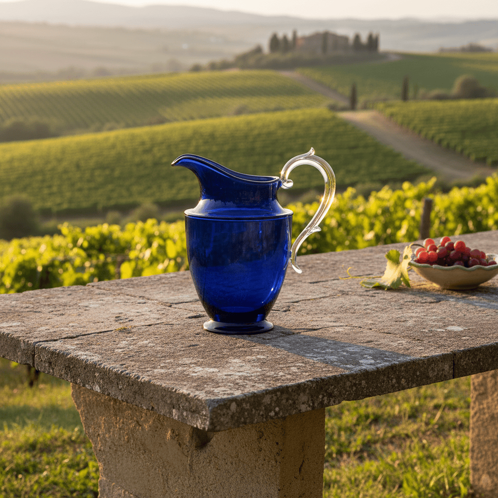 Mario Luca Giusti Federica Acrylic Pitcher Blue Brand Pitchers &amp; Jugs