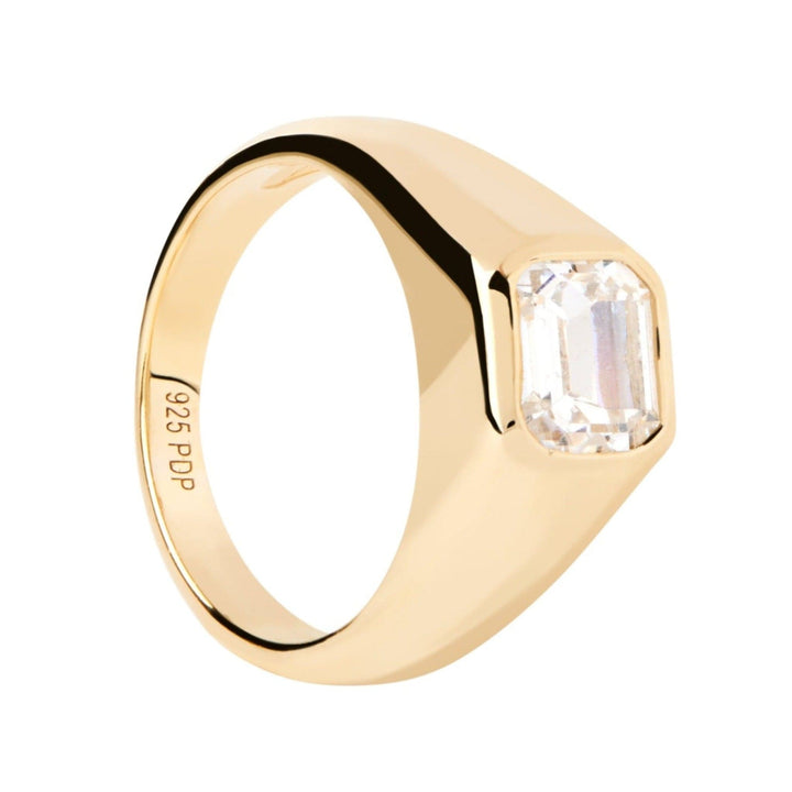 PDPaola Rings 10 PDPaola Octagon Shimmer Stamp Ring Brand