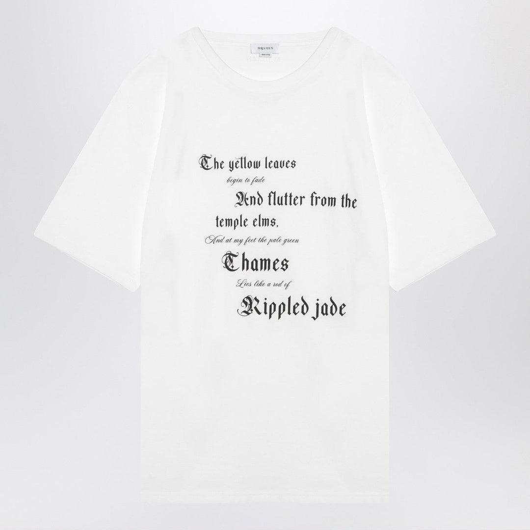 Shirts & Tops XL Alexander McQueen - white cotton t-shirt Brand