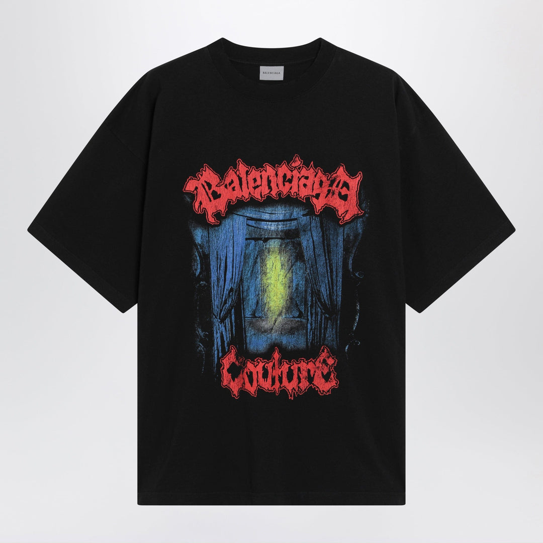 Shirts & Tops Balenciaga - Salon de Couture cotton jersey T-shirt in black Brand