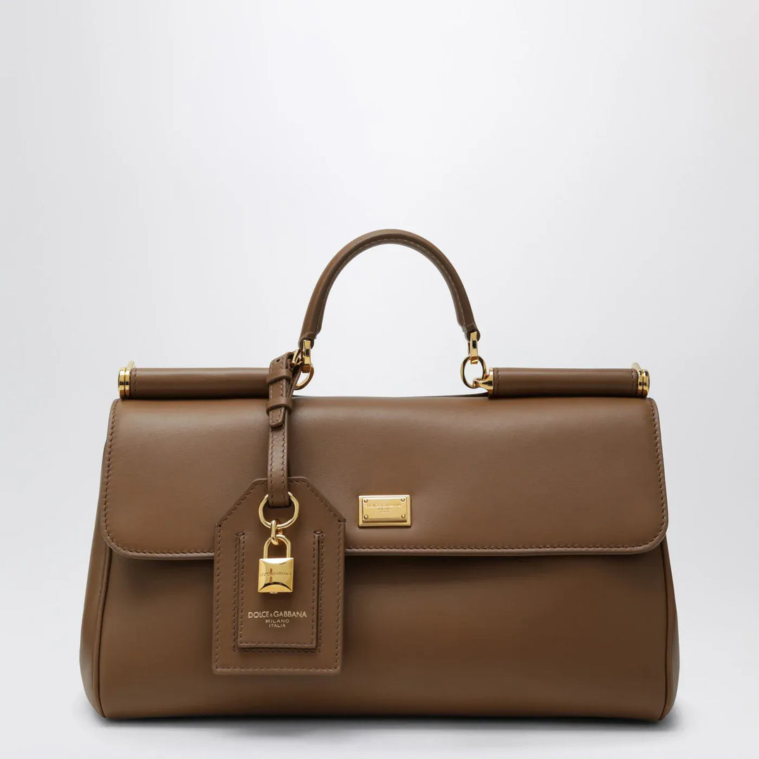 Dolce&amp;Gabbana - My Sicily top handle bag in caramel leather Brand Shirts &amp; Tops U
