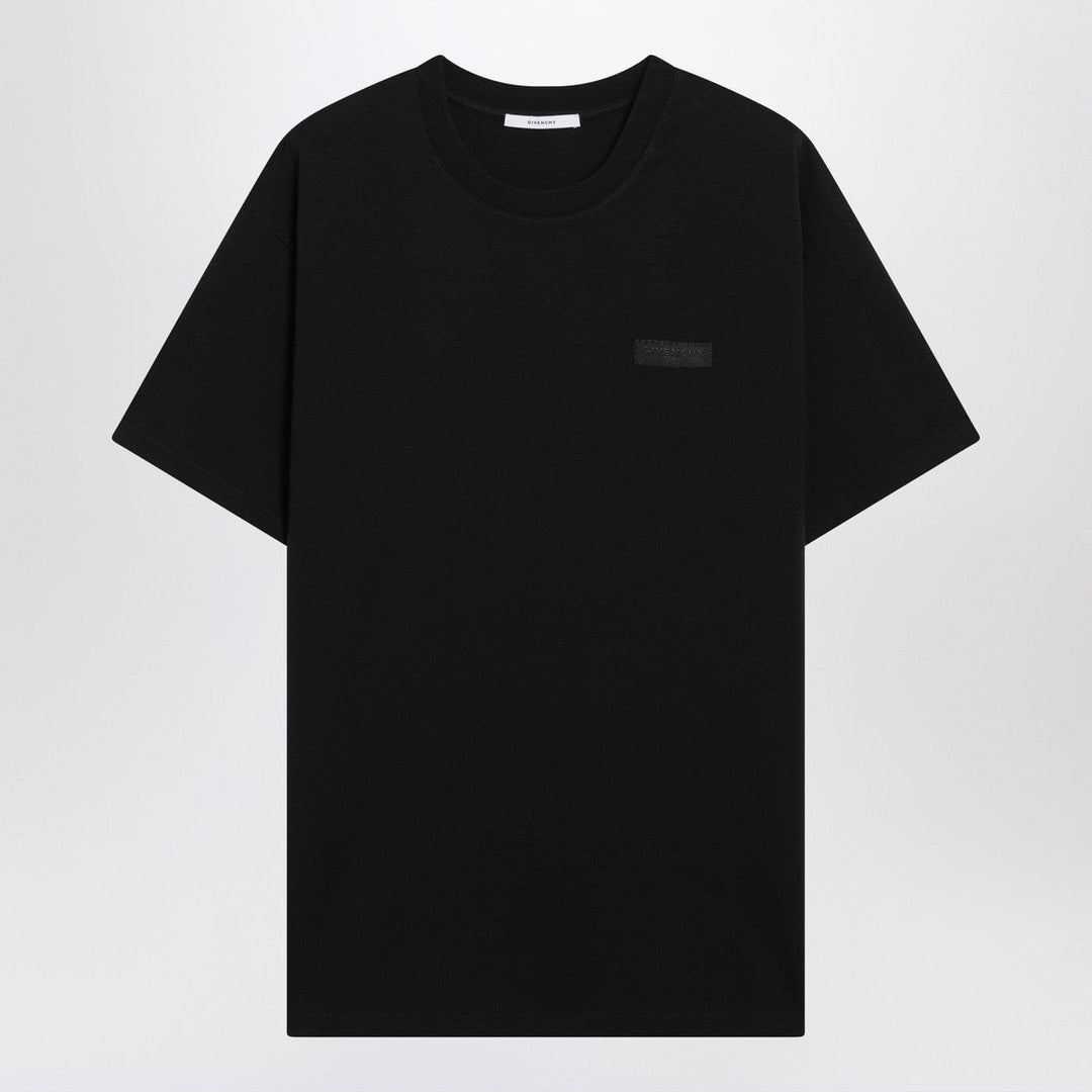 Shirts & Tops Givenchy - Black cotton T-shirt with logo patch Brand