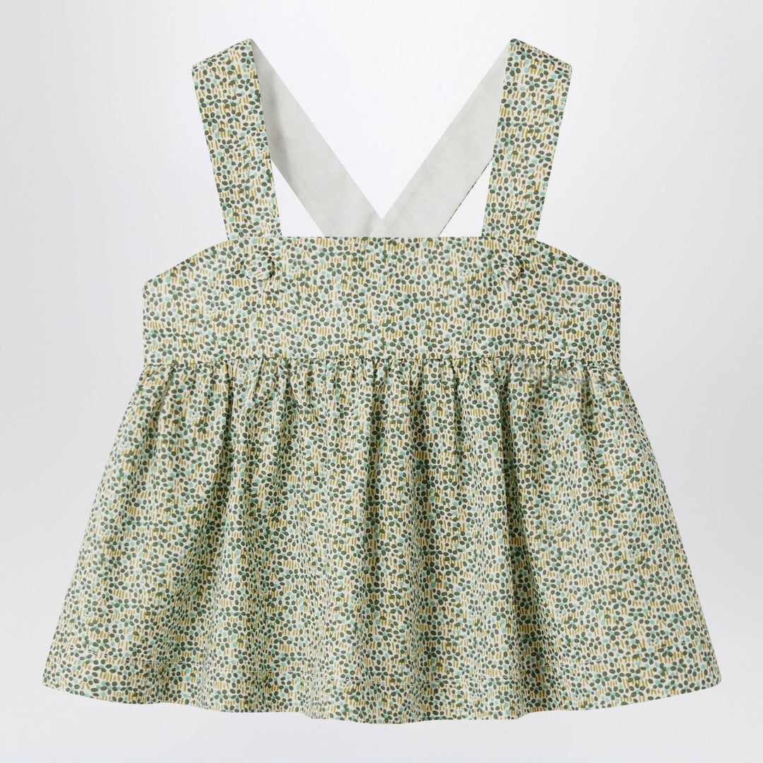 Shirts & Tops 4A Il Gufo - Forest green top in Liberty fabric Brand