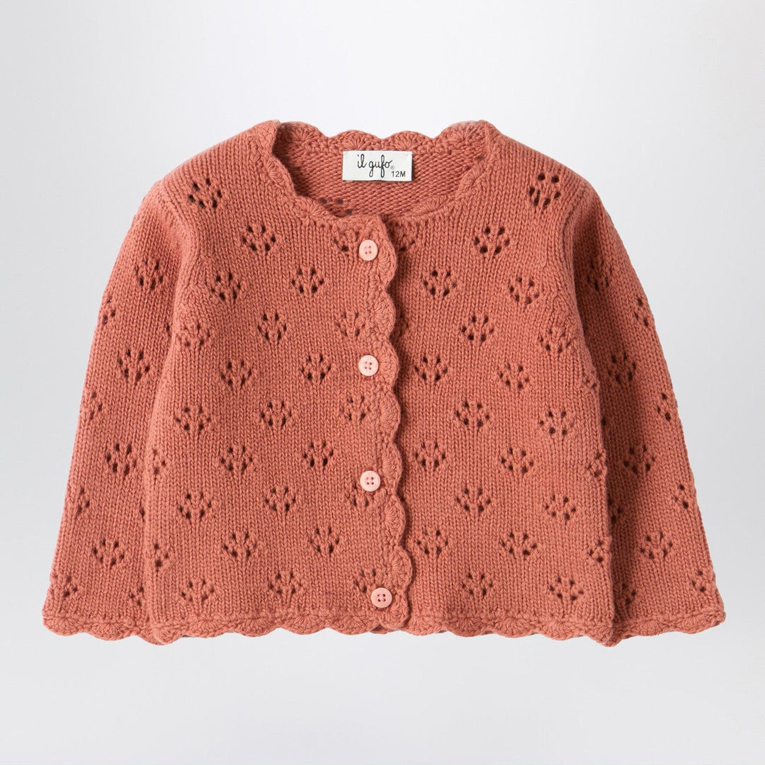 Shirts & Tops 12 Il Gufo - Pink cardigan with openwork pattern Brand