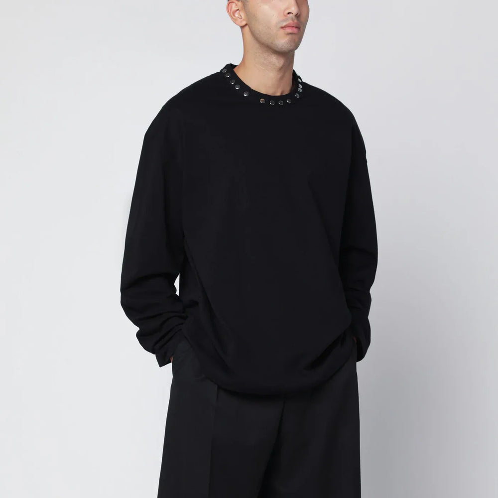 Jil Sander - Black long-sleeve T-shirt with studs Brand Shirts & Tops L