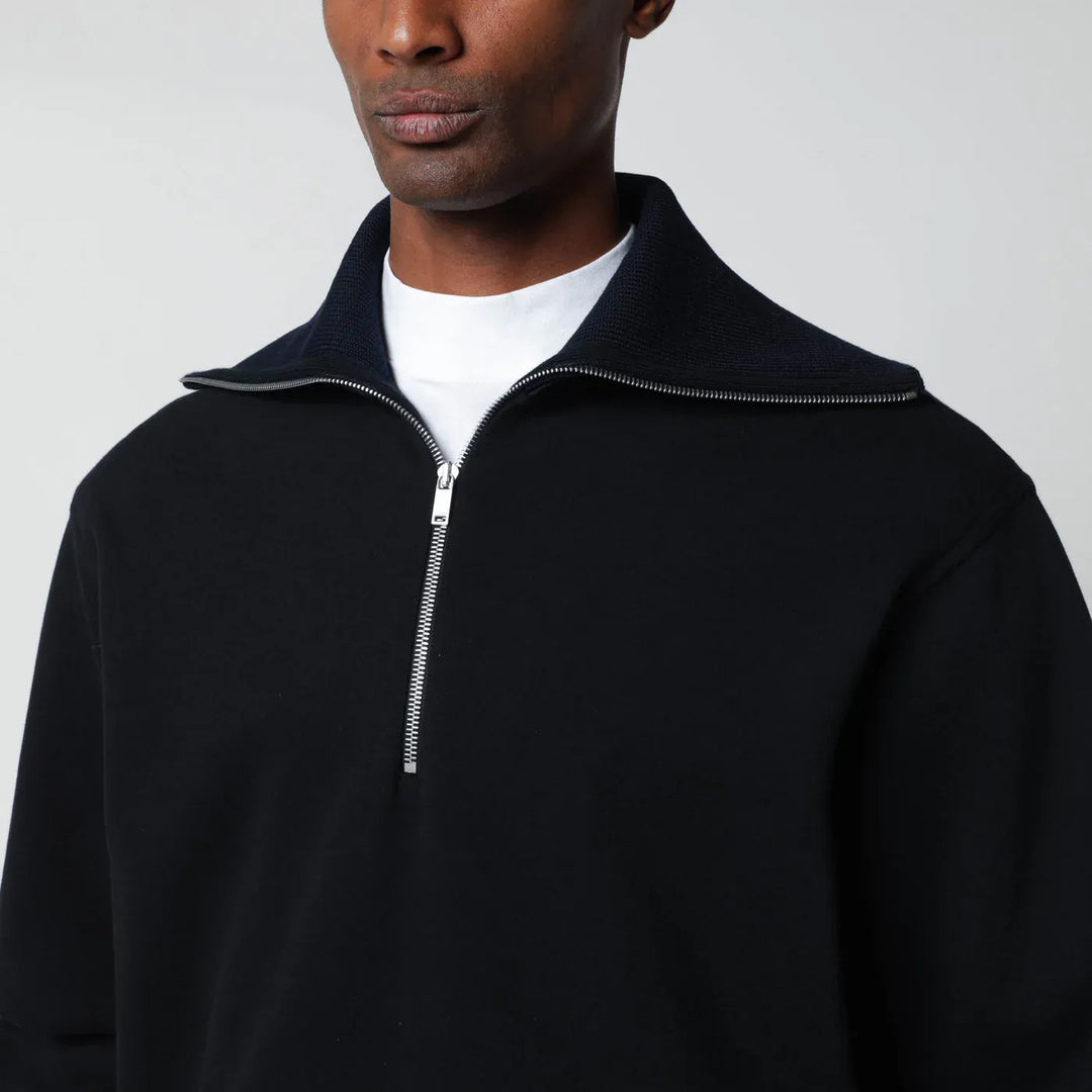 Jil Sander - Navy blue half-zip sweatshirt Brand Shirts &amp; Tops