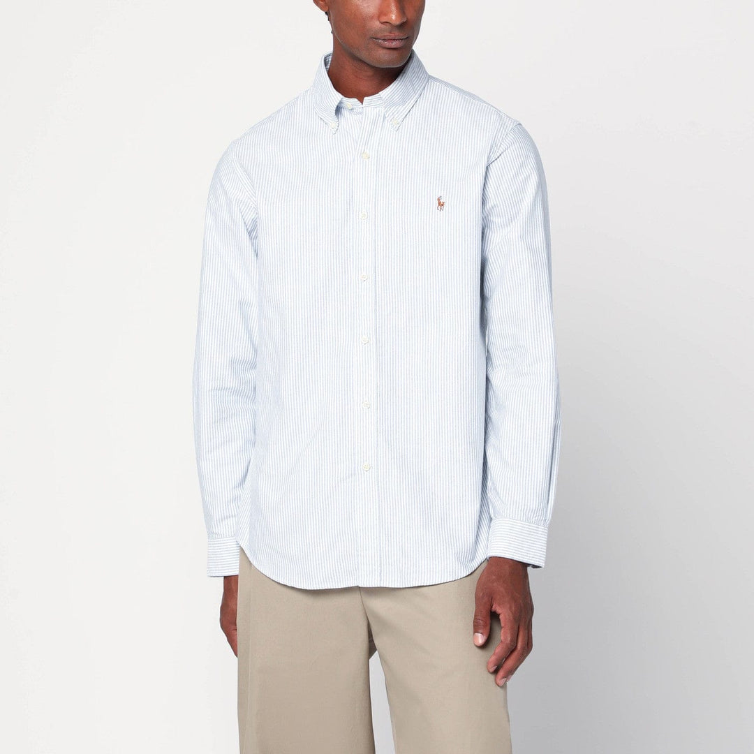 Shirts & Tops XL Polo Ralph Lauren - Light blue/white striped Oxford shirt Custom-fit Brand